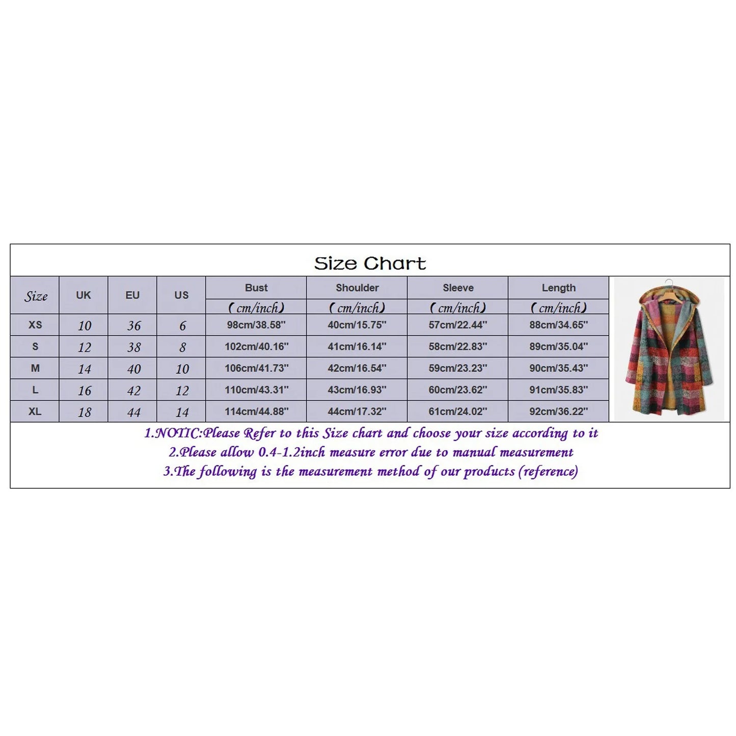 Women'S Hooded Long Cardigan Casual Plaid Long Sleeve Jacket Gradient Color Knitting Coats with Pocket Casual Knitted Outwears