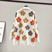 2023 Spring and Autumn Fashion New Women'S Knitted Long-Sleeved V-Neck Sweater Cardigan Jacket Women Loose Western Style