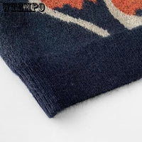 Sweater Vest V-Neck Argyle Crop Tops Chic Preppy Style Knitted Students Harajuku Vintage Streetwear Slim Leisure Fashion Women