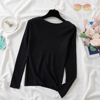 Women Sweaters Slim Knitted Pullovers High Quality Simplicity Warm Sweater Female O-Neck Basic Solid Casual Top