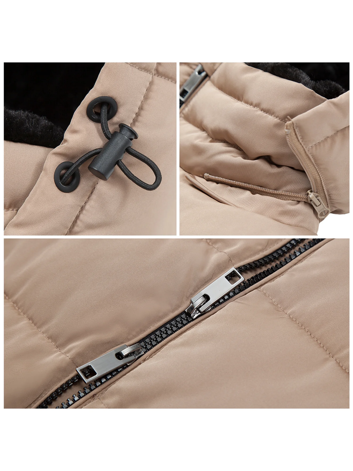 Women'S Heavy Long Winter Coat with Fleece Hood Parka Jacket