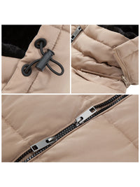 Women'S Heavy Long Winter Coat with Fleece Hood Parka Jacket