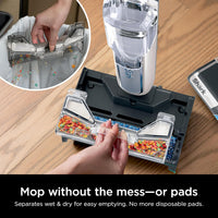 Shark HydroDuo Vacuum Mop Combo - Hydroduo with Dirt-Reveal Technology, Cordless, Everyday Hard Floor Cleaning System, Wet & Dry Debris Pickup, Mops & Scrubs All at Once, Hardwood, Tile, Laminate & Stone, Stone Metallic, WW201