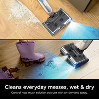 Shark HydroDuo Vacuum Mop Combo - Hydroduo with Dirt-Reveal Technology, Cordless, Everyday Hard Floor Cleaning System, Wet & Dry Debris Pickup, Mops & Scrubs All at Once, Hardwood, Tile, Laminate & Stone, Stone Metallic, WW201
