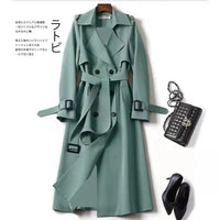 Autumn Winter Long Sleeve Trench Coat for Women 2024 Fashion Loose Office Lady Long Outerwears Jacket Coats Female Clothing