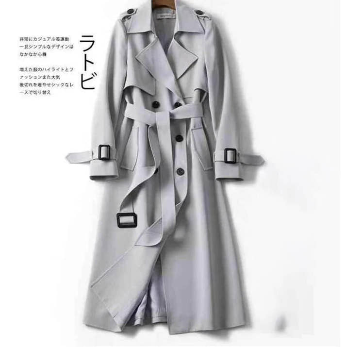 Autumn Winter Long Sleeve Trench Coat for Women 2024 Fashion Loose Office Lady Long Outerwears Jacket Coats Female Clothing