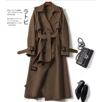 Autumn Winter Long Sleeve Trench Coat for Women 2024 Fashion Loose Office Lady Long Outerwears Jacket Coats Female Clothing