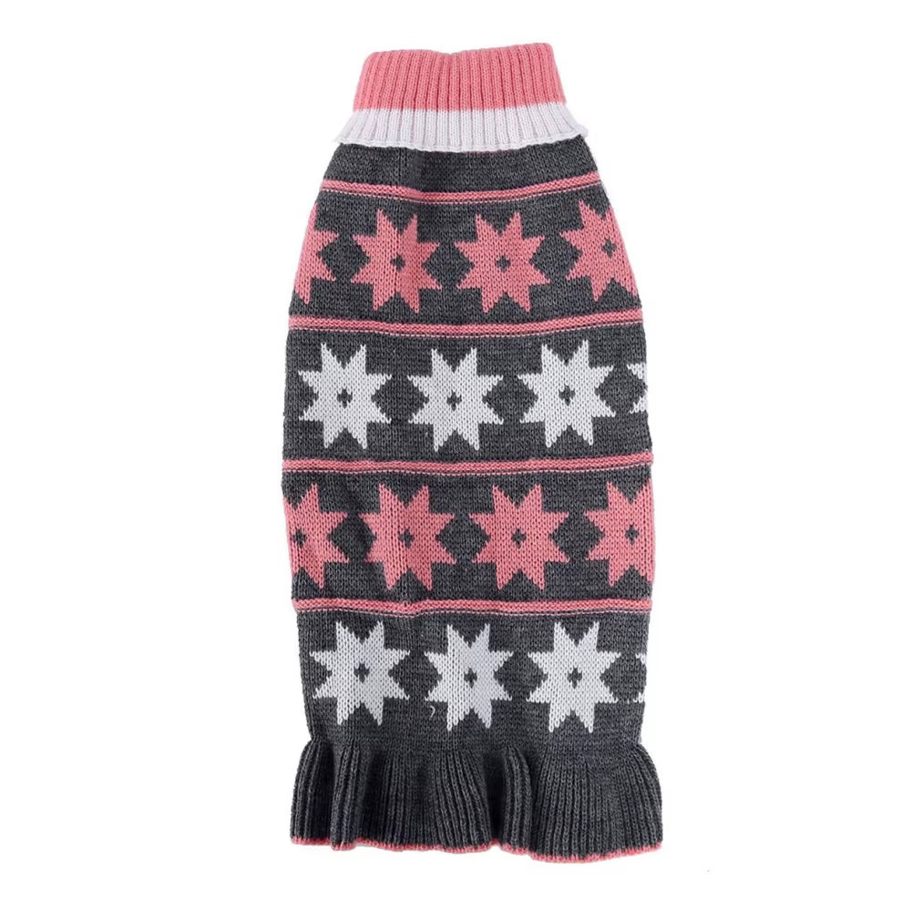 Warm Pet Dog Dresses for Small Dogs Sweater Puppy Cat Dress Shih Tzu Dachshund Clothes Pets Clothing Skirt Roupa Cachorro
