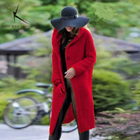 New Cashmere Cardigan in Autumn and Winter Women'Sloose Long Sleeve Sweater Solid Color Knitted Long Thickened Top