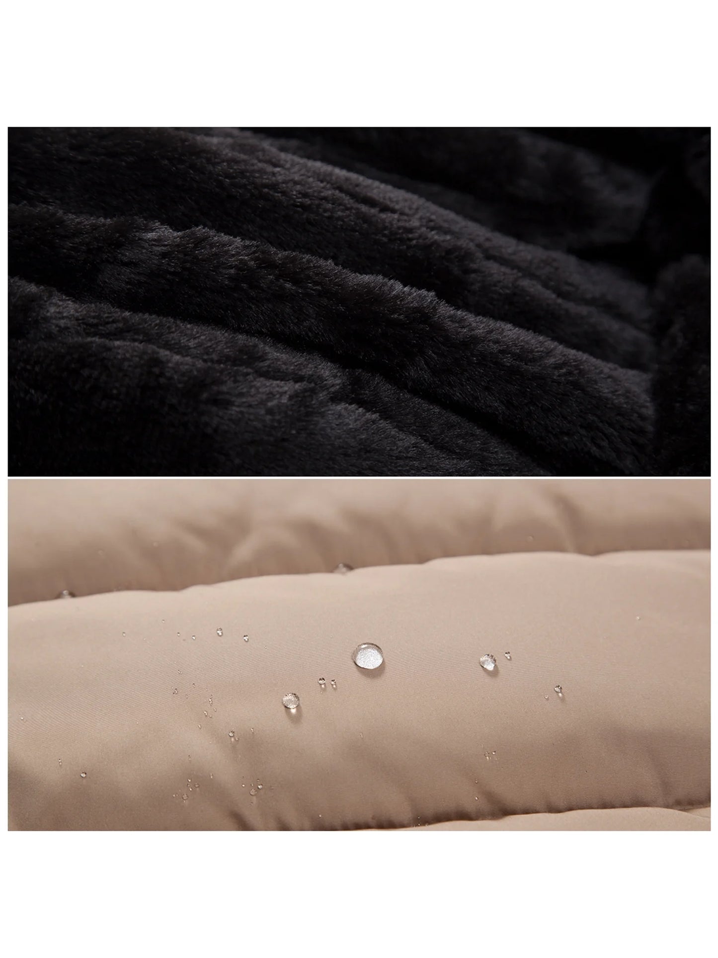 Women'S Heavy Long Winter Coat with Fleece Hood Parka Jacket