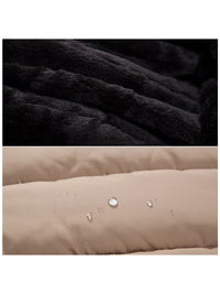Women'S Heavy Long Winter Coat with Fleece Hood Parka Jacket