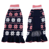 Warm Pet Dog Dresses for Small Dogs Sweater Puppy Cat Dress Shih Tzu Dachshund Clothes Pets Clothing Skirt Roupa Cachorro